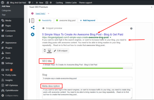 Awesome Blog Post - Yoast SEO
