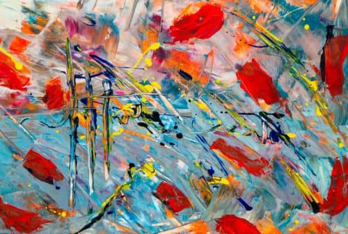 Abstract Painting of Vivid Colors to depict "Lack of Consistency" - Top 5 Reasons Preventing You From Being More Successful