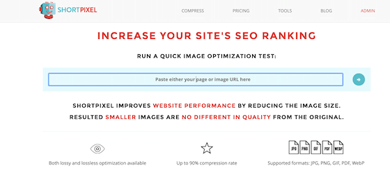 ShortPixel URL Image Optimization feature - screenshot