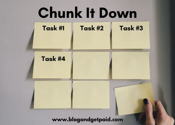 Woman's hand placing post-it notes as tasks