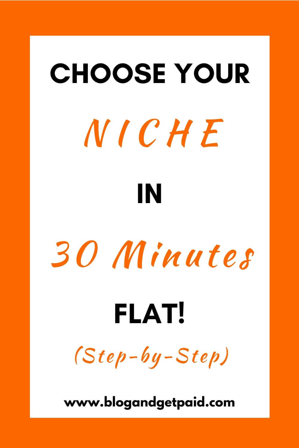 From Zero To Niche In 30 Minutes