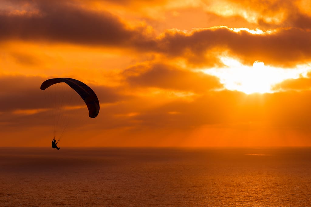 A hanglider in the sunset - 11 Simple Ways to Be Your Very Best