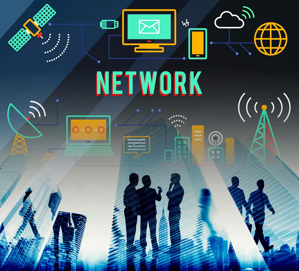 Image showing different pictures depicting a network