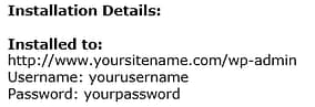 Site Installation Details - Creating A Blog