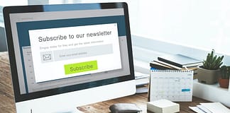 computer screen asking user to subscribe to our newsletter - Benefits of Email Marketing